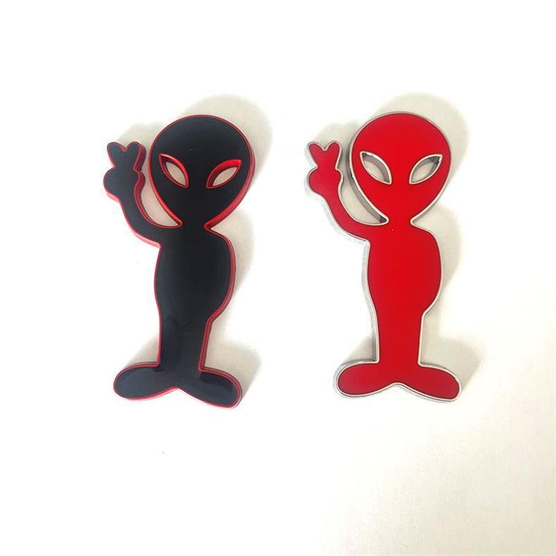 Creative Metal Car Sticker - Domineering Alien Car Emblem - Personalized Modified Alien Car Body Sticker