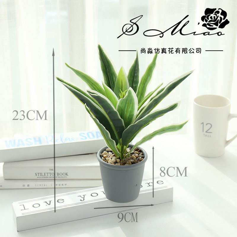 Hojas de flores artificiales, plantas en maceta simuladas, adornos pequeños creativos para decoración de interiores, suministro directo de fabricantes, flores simuladas, plantas artificiales al por mayor image 4
