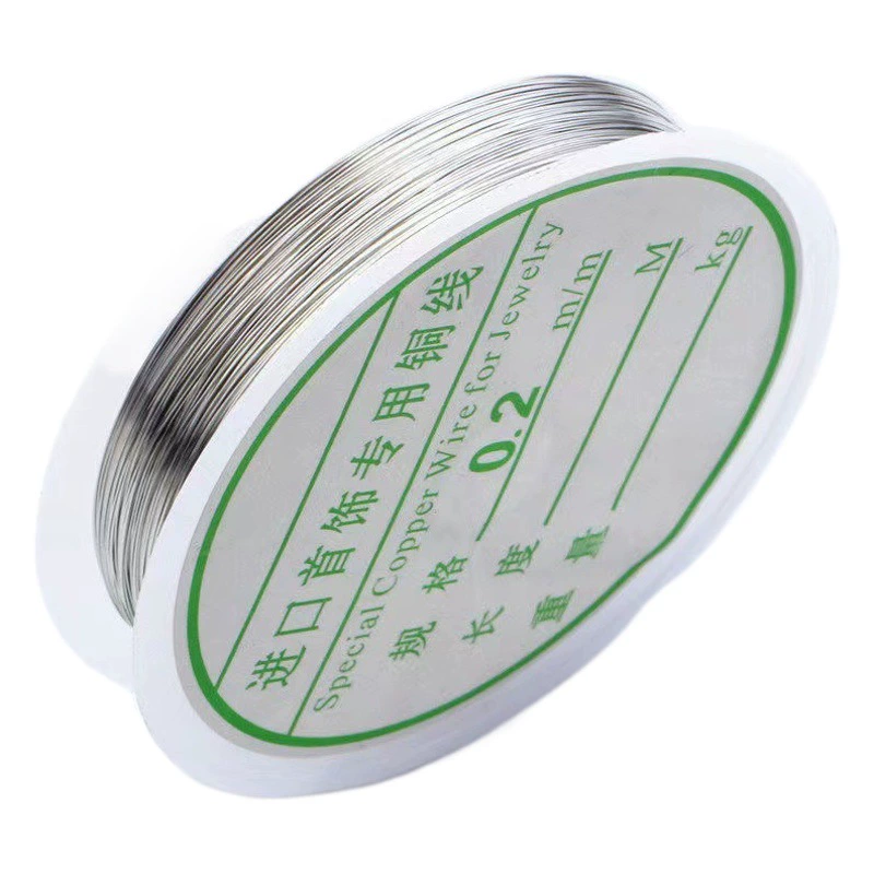 Медная проволока маленький рулон DIY вышитый бисером свинец ручной работы аксессуары для волос головной убор укладка производители медной проволоки оптом