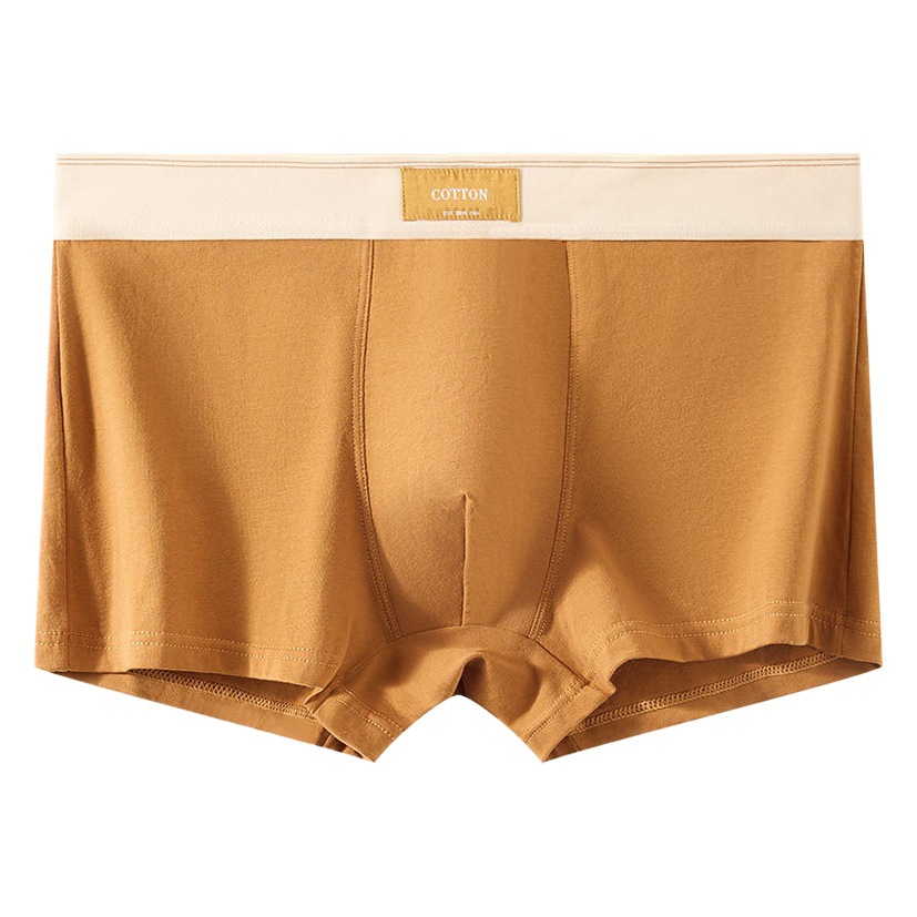 Ropa interior de los hombres puro algodón antibacteriano inferior entrepierna hombres Boxer shorts deportes transpirable Juventud más tamaño ropa interior de algodón de los hombres