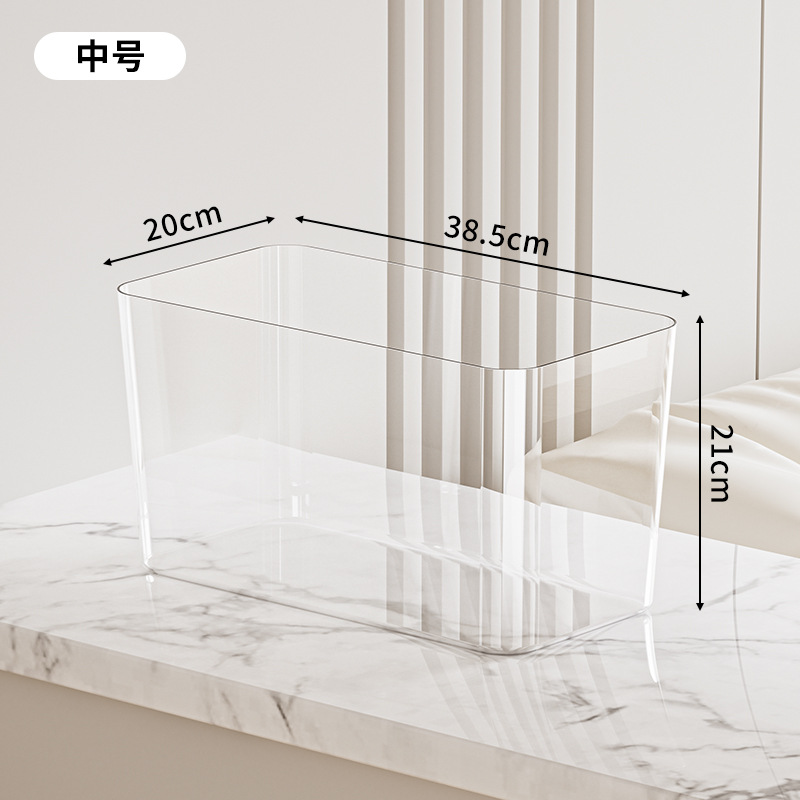 Tanque de peces redondo pequeño tanque de peces dorados sala de estar casera de peces cuadrados tanque de peces PET paisajismo transparente ecología de hierbas acuáticas