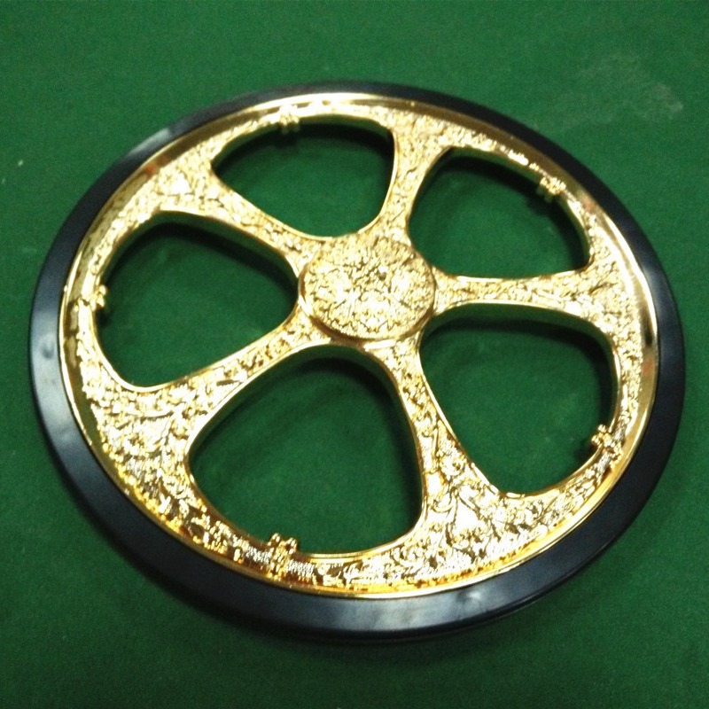 广东东莞厂家供应300mm电镀金色塑料餐车轮 脚轮 塑胶轮子