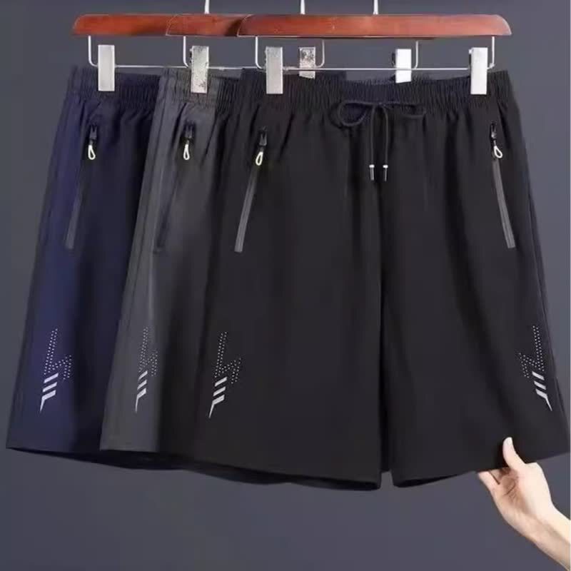 Summer Pants for Outdoor Wear, Basketball Sports Shorts, Casual Men's New Quick-Dry Five-Point Pants, Ice Silk Fitness Loose Fit Plus Size Summer Pants for Outdoor Wear, Basketball Sports Shorts, Casual Men's New Quick-Dry Five-Point Pants, Ice Silk Fitness Loose Fit Plus Size
