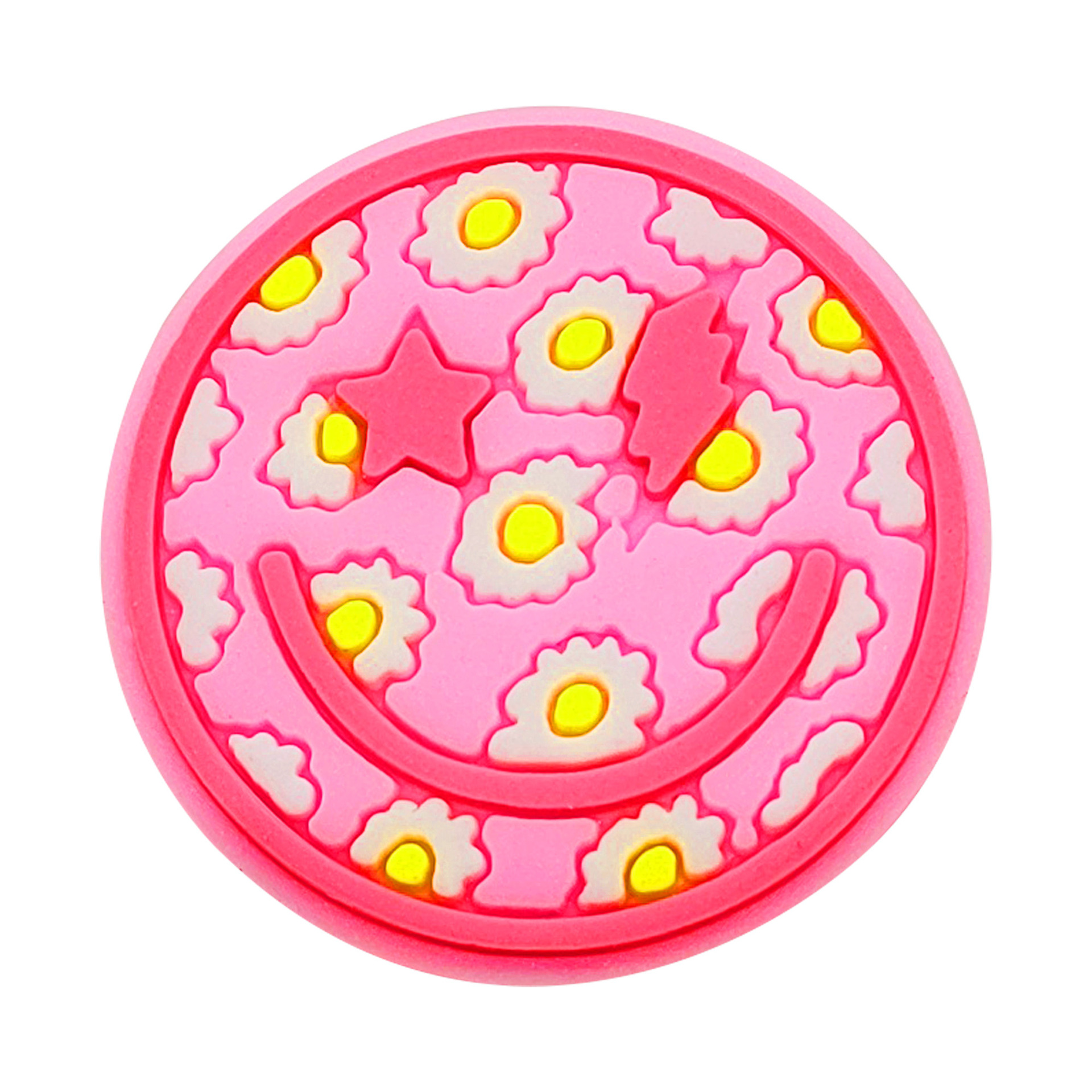 Amor y paz Rosa chica cueva zapatos flor extraíble jardín zapato hebilla DIY zapatos accesorios decoración del partido