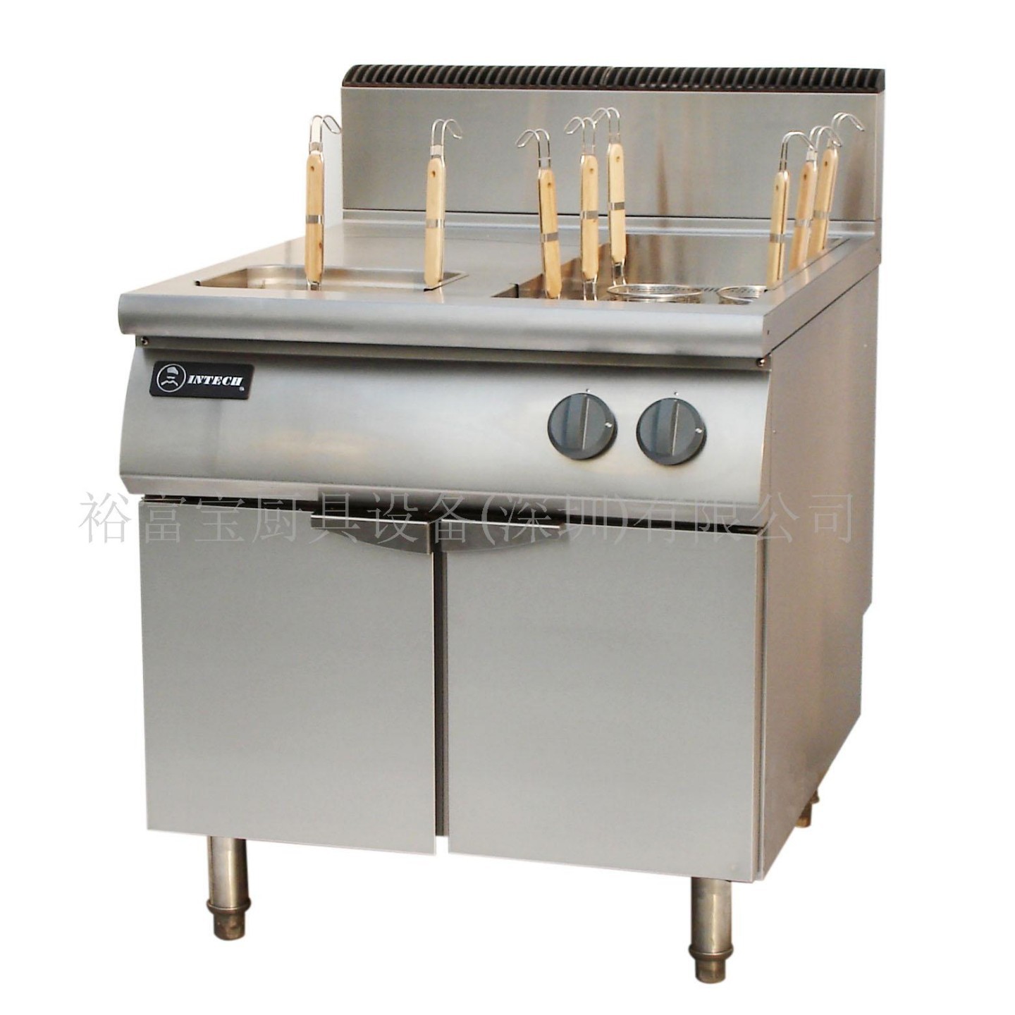 INTECH电热双缸十二头煮面炉下掩门柜 (850)