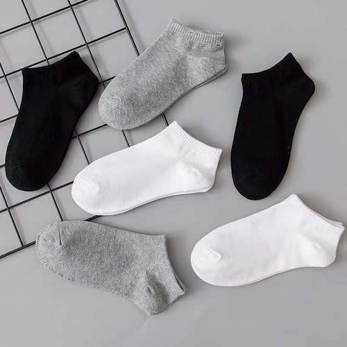 One-piece unisex four-season anti-odor and sweat-absorbent short-cuff socks, disposable socks for men, promotional item, cotton socks