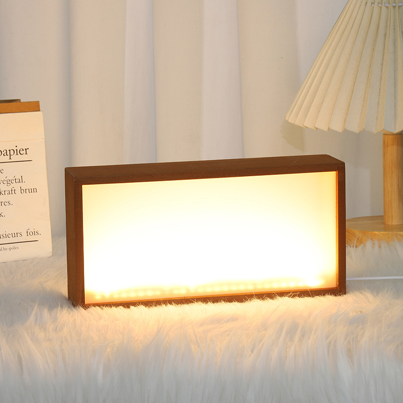 직사각형 라이트 월넛 컬러 26*6*13cm