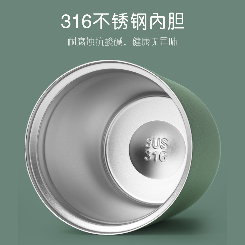 Mini taza de café 316 Acero inoxidable portátil ventosa moda práctico regalo taza tres D Impresión logotipo al por mayor