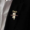 Japanese cute three dimensional high-end brooch, clothing, protective underware, pin, accessory, simple and elegant design