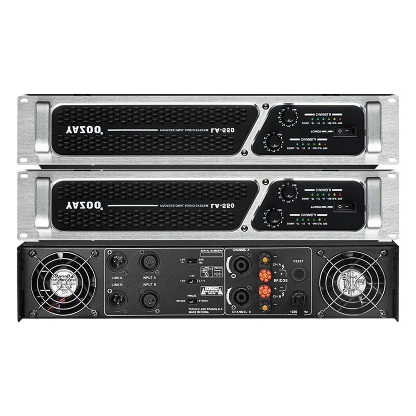 Amplificador de Altavoces Profesional Personalizado al por Mayor, Conjunto de Audio para Actuaciones al Aire Libre, Amplificador Digital de Alta Potencia para Post-Escenario