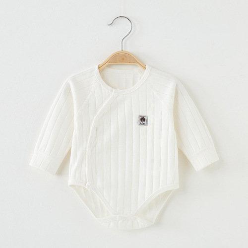 Baby clothes, pants for farting, pure cotton spring and autumn, newborn onesie, base clothes, baby crawling suit, spring jacket