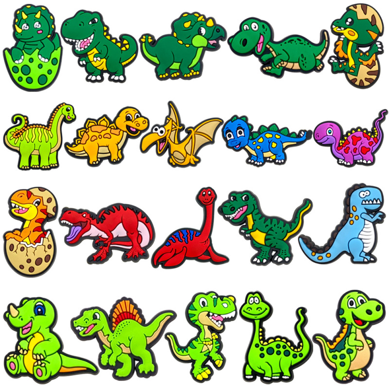 Cave Shoes Shoe Flower 20 Dinosaur Series Shoe Accessories DIY Soft Rubber Shoe Accessories Shoe Buckle PVC Jewelry Cave Shoes Shoe Flower 20 Dinosaur Series Shoe Accessories DIY Soft Rubber Shoe Accessories Shoe Buckle PVC Jewelry
