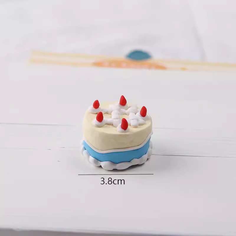 Ins pequeña cerámica fresca suave pequeño pastel decoración decoración chica amiga buena amiga postre de cumpleaños horneado inserción