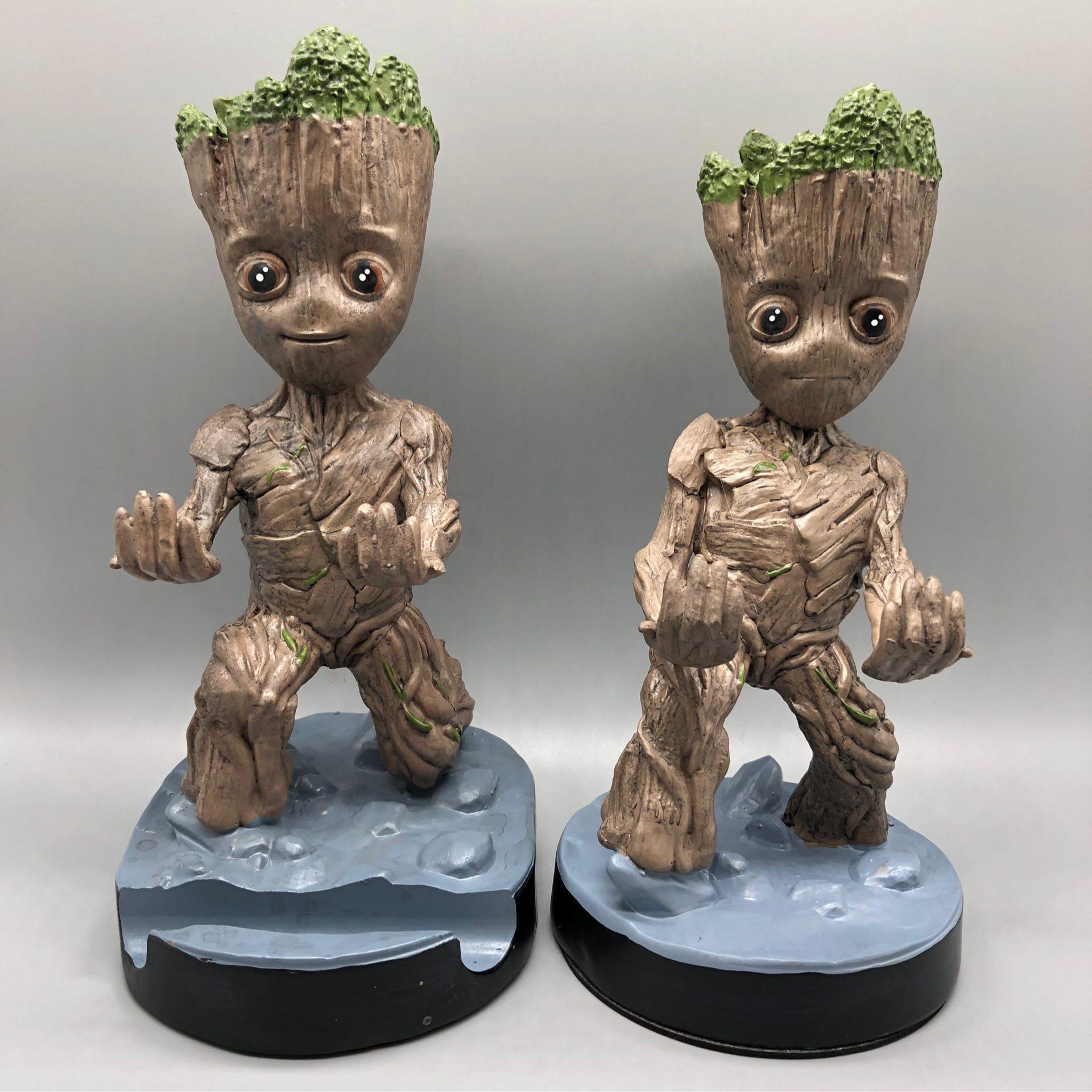 Negro Guerrero maestro modelado soporte del teléfono móvil Árbol Hombre soporte del teléfono móvil Star Wars juego mango soporte adornos