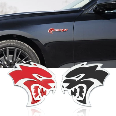 Car logo: metal sticker, fender side emblem