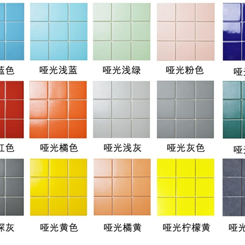 北欧タイル黒白色壁タイルタイル北欧陶磁器小方煉瓦キッチンバルコニー浴室トイレモザイク|undefined