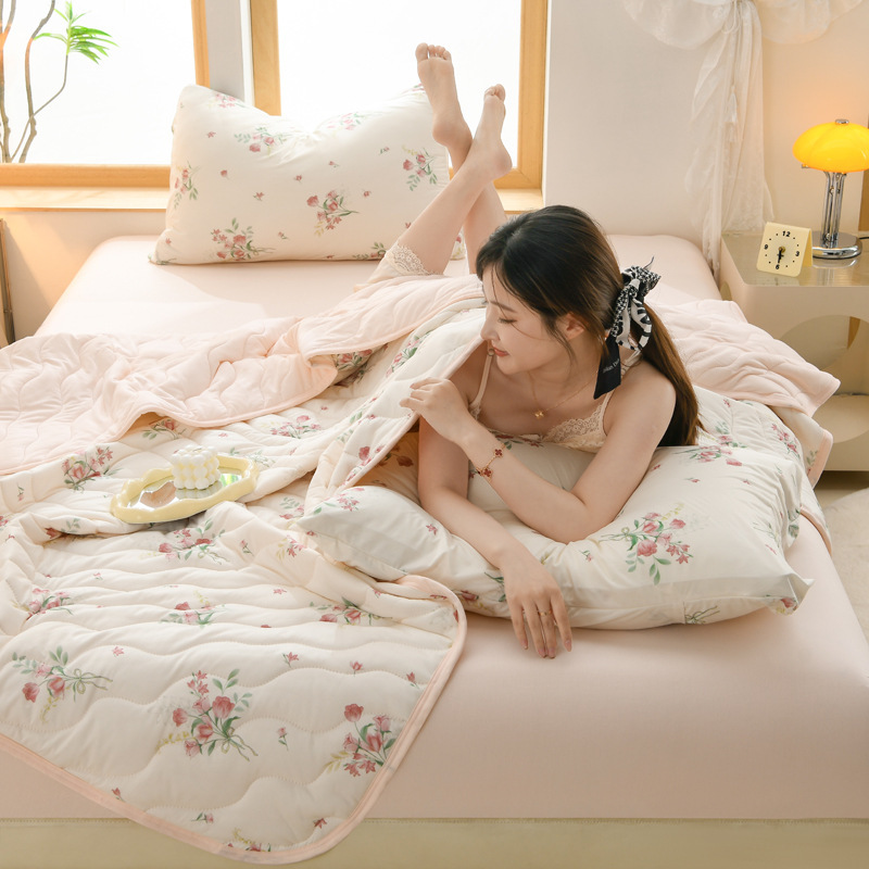 夏用アイスクリーム柄エアコン掛け布団、柔らかく快適なエアコン掛け布団、洗濯機で洗える、子供用ダブル夏掛け布団|undefined