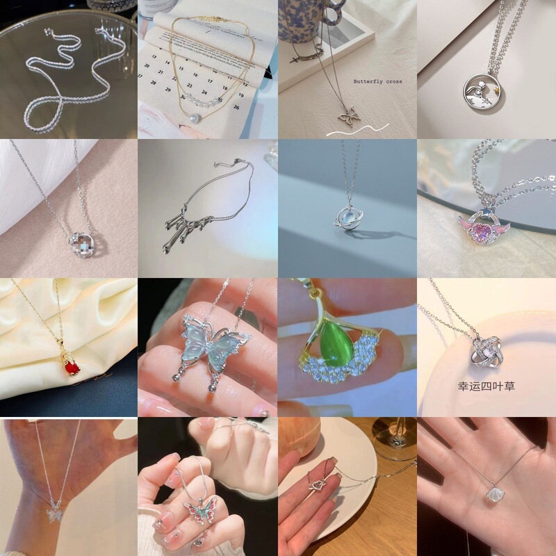 New Korean and Japanese Style Trendy Necklace Collarbone Personality Simple Choker Short Neck Chain