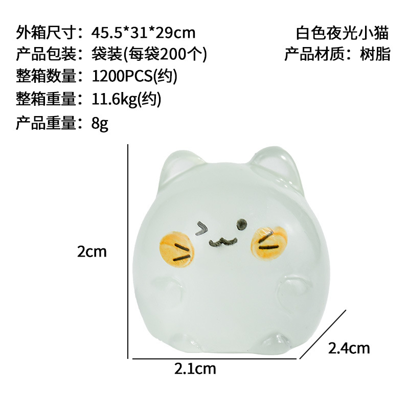 Nuevas decoraciones de resina para gatitos lindos, decoraciones de jardinería de micro paisajes, accesorios de joyería para gatitos de color DIY, distribución