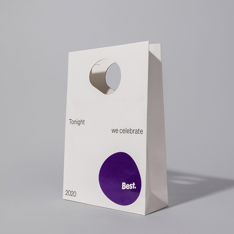 Designer Hollow Paper Bag Without Ribbon Recycle Gift Bag with Logo