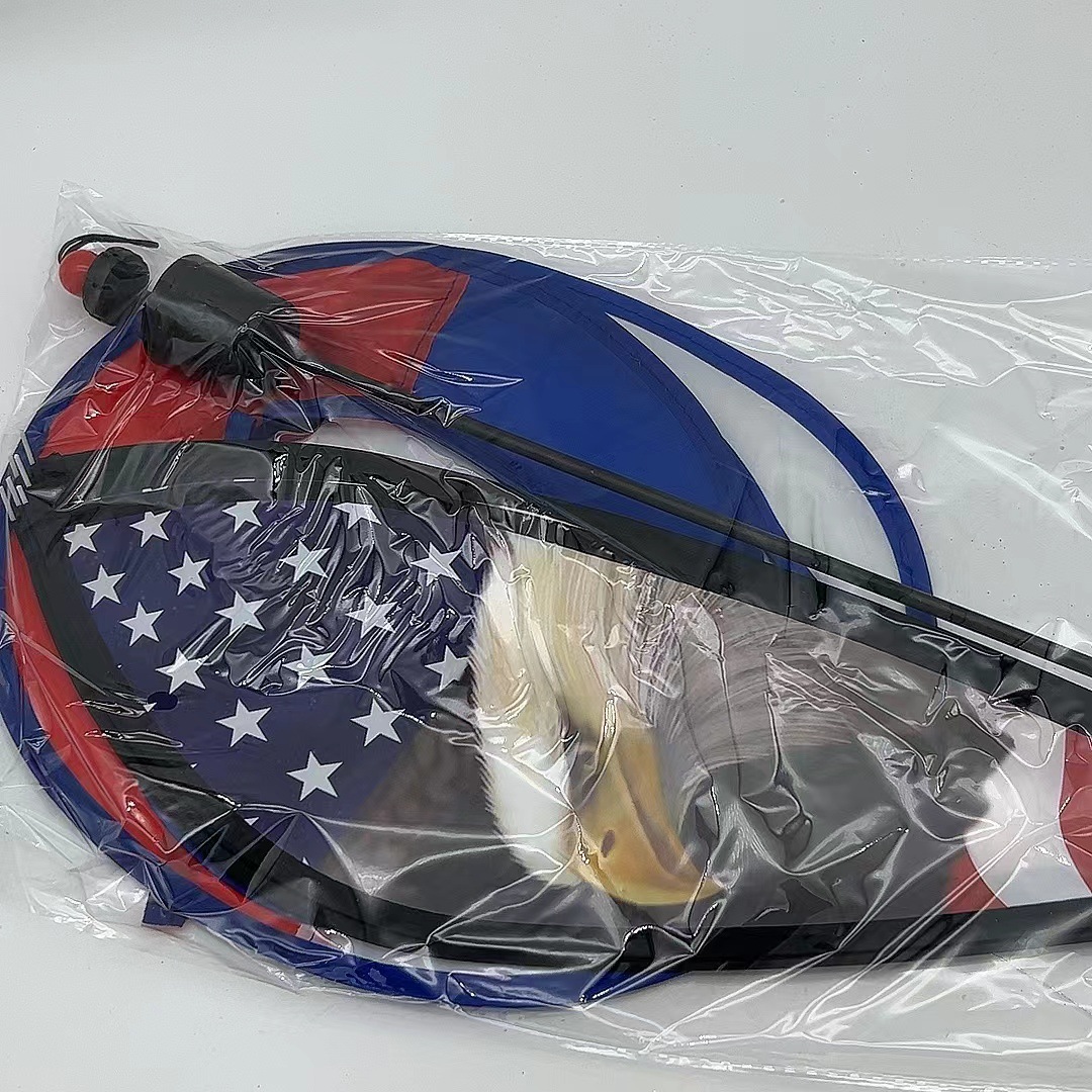 Suministro directo de fábrica en stock patriótico globo de aire caliente viento SPINNER jardín decoración molino de viento bandera americana colgando Flor al aire libre