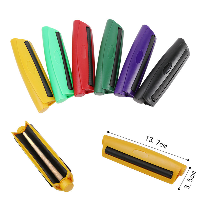 国境を越えた直販プラスチック円錐形手動タバコ巻き器カラフルな 78/110 ミリメートルフィラー手動タバコ巻き器|undefined