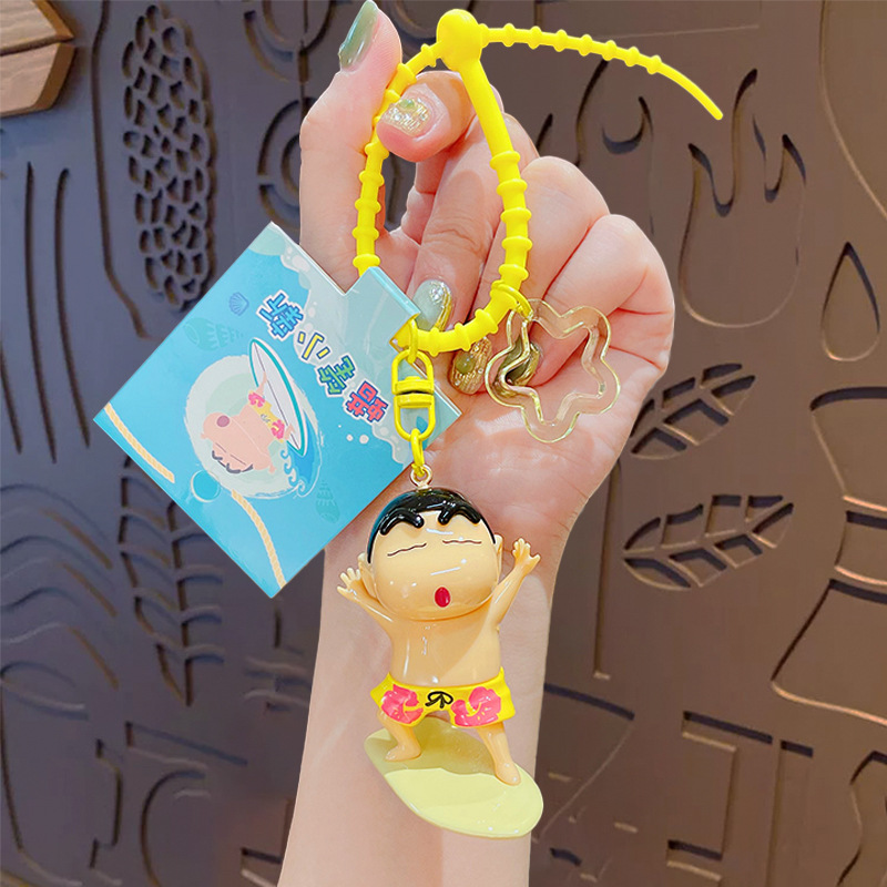 Crayon Shin-Chun Colorful Keychain-surfing