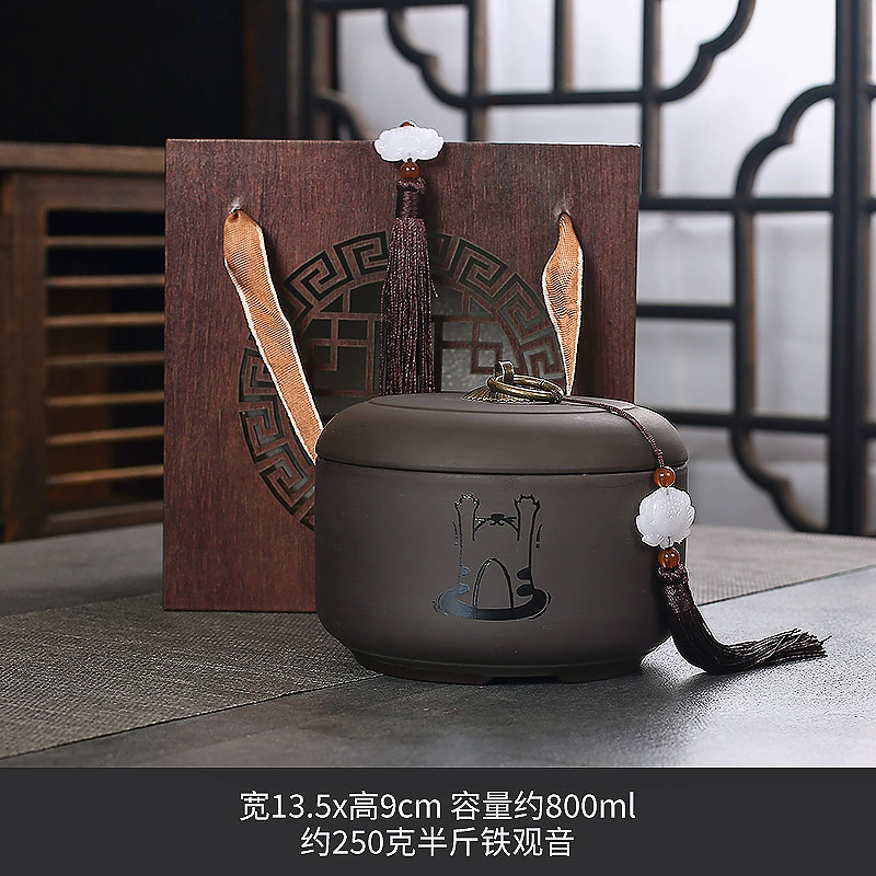 Gift box in gift box, red (black) tea, tea bags, storage box