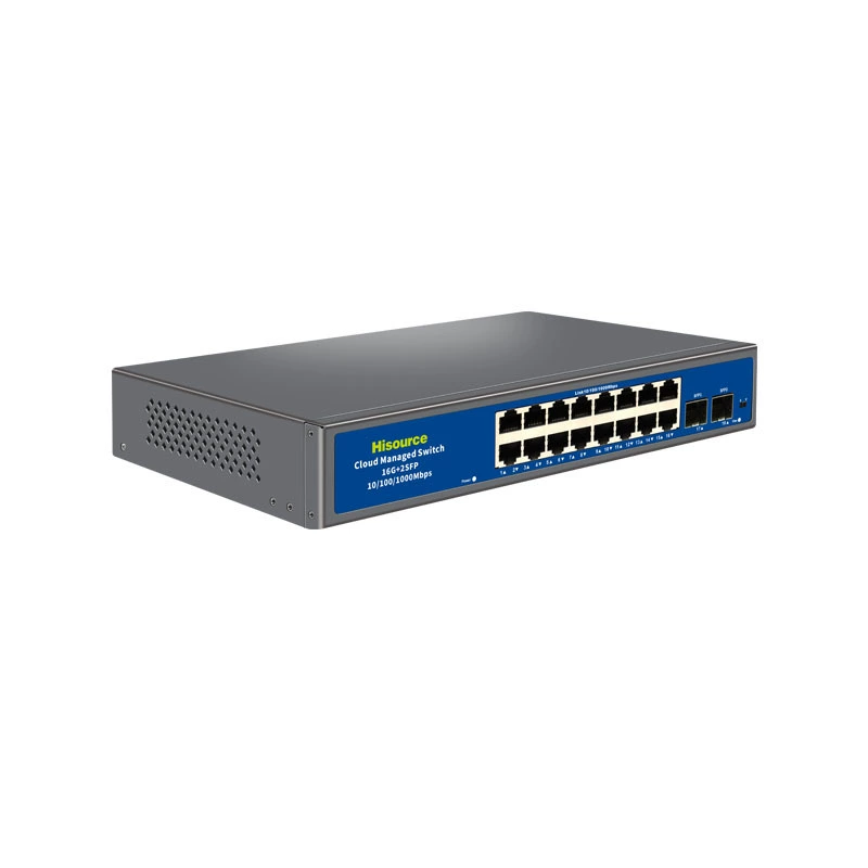 Zhongtongyuan Hi-S21-16G2S полностью гигабитный легковесный сетевой управляемый коммутатор 16+2, уровень 2 управляемый коммутатор