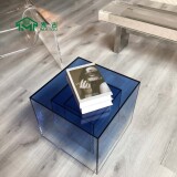 麦古 Скандинавский постмодернистский индивидуальный креативный геометрический градиент, прозрачный акриловый журнальный столик для гостиной, диван, приставной столик