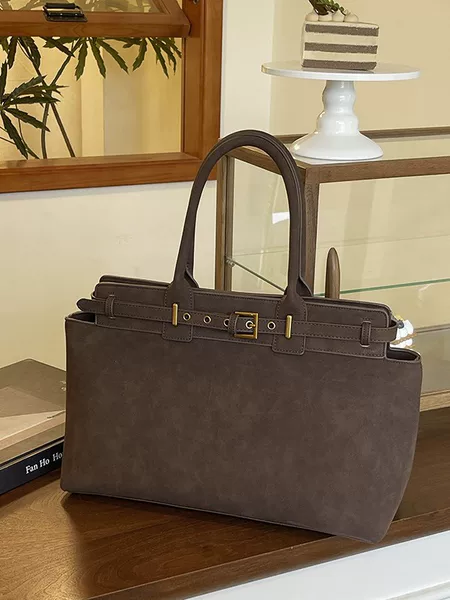 High-End Light Luxury Women's Briefcase, Fashionable and Simple Large-Capacity Tote Bag, Cross-Border European and American Shoulder Armpit Handbag