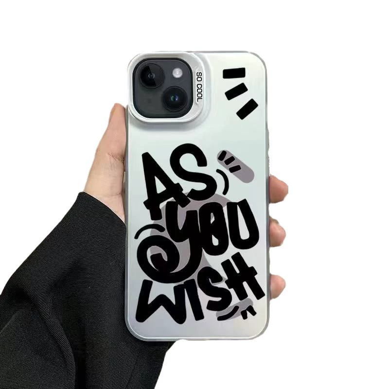 Чехол для телефона Apple iPhone 13–17, цветной серебристый корпус, защита от падений для Pro/Max