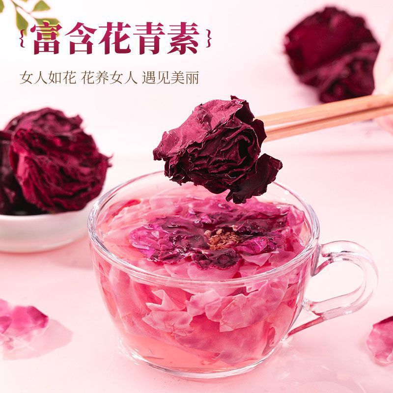 Mo Hong Rose Bud Tea 40g Dried Rose Petals for Brewing Herbal Flower Tea Gift preparation