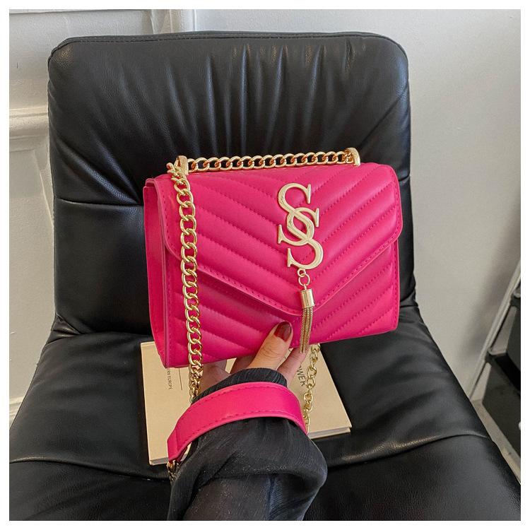 Damen Handtasche Im Western Stil Mit Kette Und Umhängefunktion_voghion.com