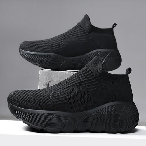 Casual Trendy Versatile Elastic Socks Shoes with Height Increase Couples Thick Sole Knit Fabric Shoes Outdoor Sports Fashion Shoes