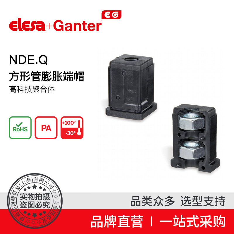 Elesa Ganter伊莉莎冈特 NDE.Q 方形管膨胀端帽