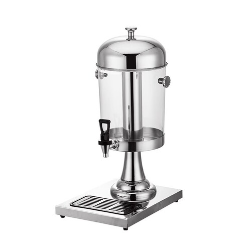 Stainless steel beverage drum hotel self-service large capacity juice cauldron visual milk cauldron fruit juice cold drink machine commercial