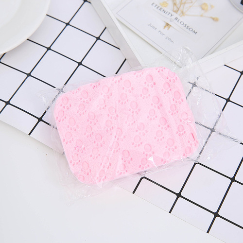Keli single box baby facial cleansing puff Internet celebrity new skin rejuvenating sponge seaweed facial cleansing puff drop shipping
