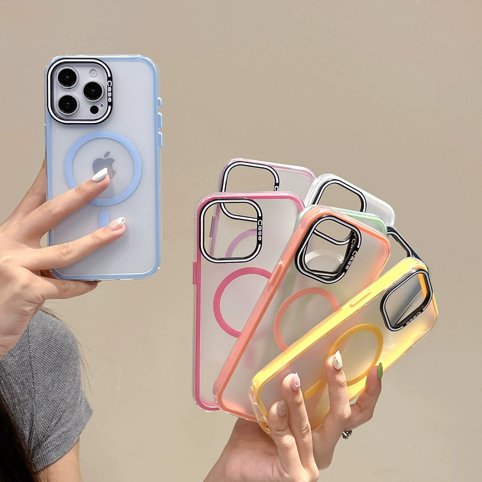 Матовый совместимый чехол для iPhone 16, двухцветный чехол, 3 в 1, набор 15 шт., защита от падений