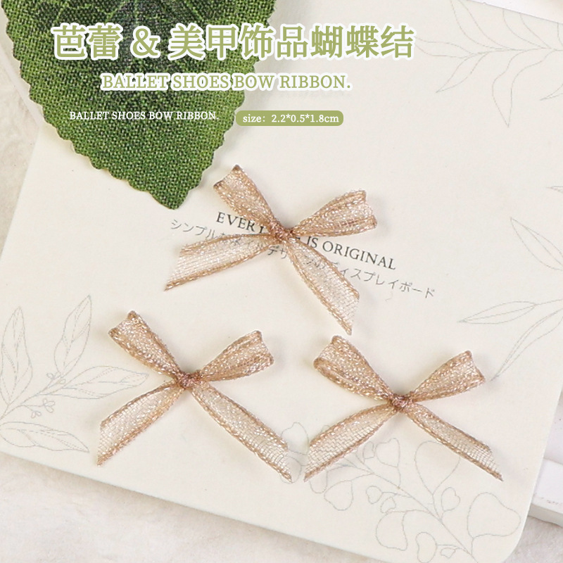 Accesorios de arco de uñas pieza de uñas accesorios de arco DIY tela de encaje mariposa decoraciones de uñas