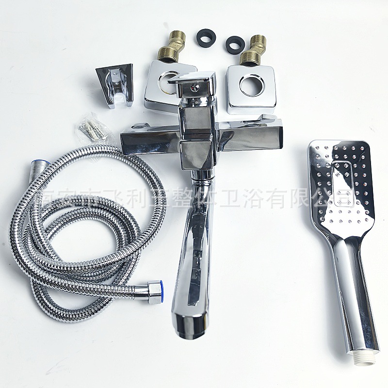 Square wall-mounted hot and cold bathtubs, bathroom shower heads, shower sets, extended pipe faucets for export to Russia and Central Asia undefined