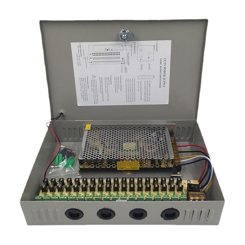 12V20a18-channel power supply chassis 18-channel centralized power supply monitoring weak current box industrial equipment LED switching power supply