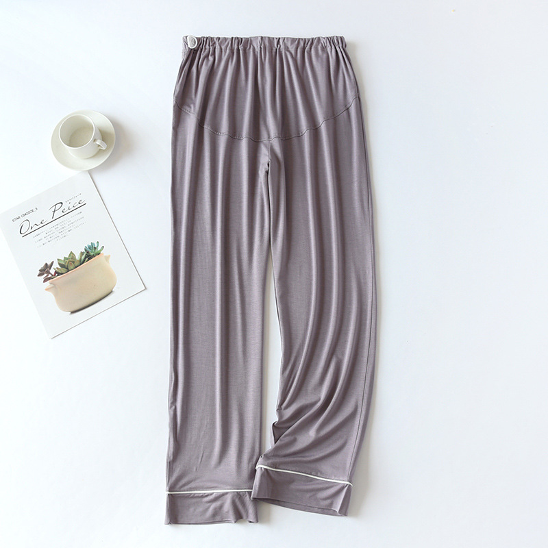 LHダークパープルモダールマタニティパンツ