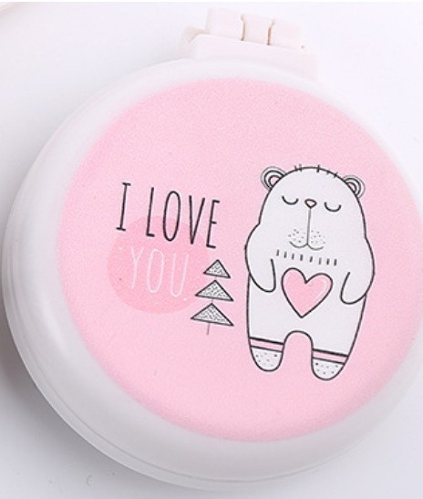 Pein de dibujos animados transfronterizos personalizados cuadrados portátiles impresión transparente arco iris masaje fluido bolsa de aire estudiante