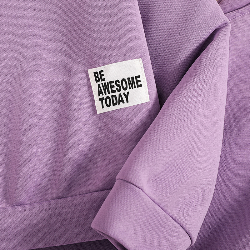 Abbigliamento per bambini 2023 autunno/inverno nuovi pantaloni casual con cappuccio a maniche lunghe per bambini set in due pezzi per ragazze_voghion.com