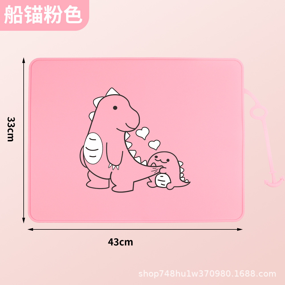 Silicona Placemat dibujos animados niños jardín de infantes estudiantes de primaria mesa plegable estera antideslizante impermeable a prueba de aceite estera de aislamiento