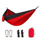 Factory direct outdoor single double parachute cloth hammock color matching nylon widened swing indoor leisure