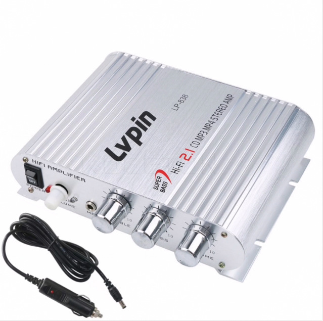 [Suministro] ONK Caiyun LVPIN amplificador LP-838 amplificador de coche de 2,1 canales de ordenador en casa pequeño amplificador