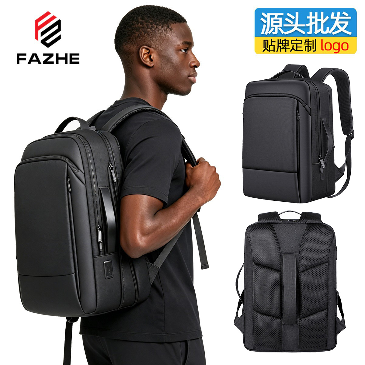2026 Business Backpack for Men, Multifunctional Business Travel Backpack, High-End Casual Work Clothing Waterproof Computer Backpack