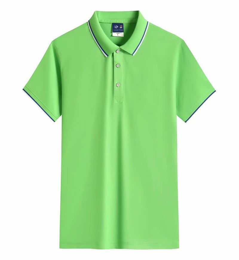 2024 nueva camisa de polo de manga corta de collar de color logotipo personalizado camisa publicitaria al por mayor ropa de trabajo camisa básica uniforme escolar